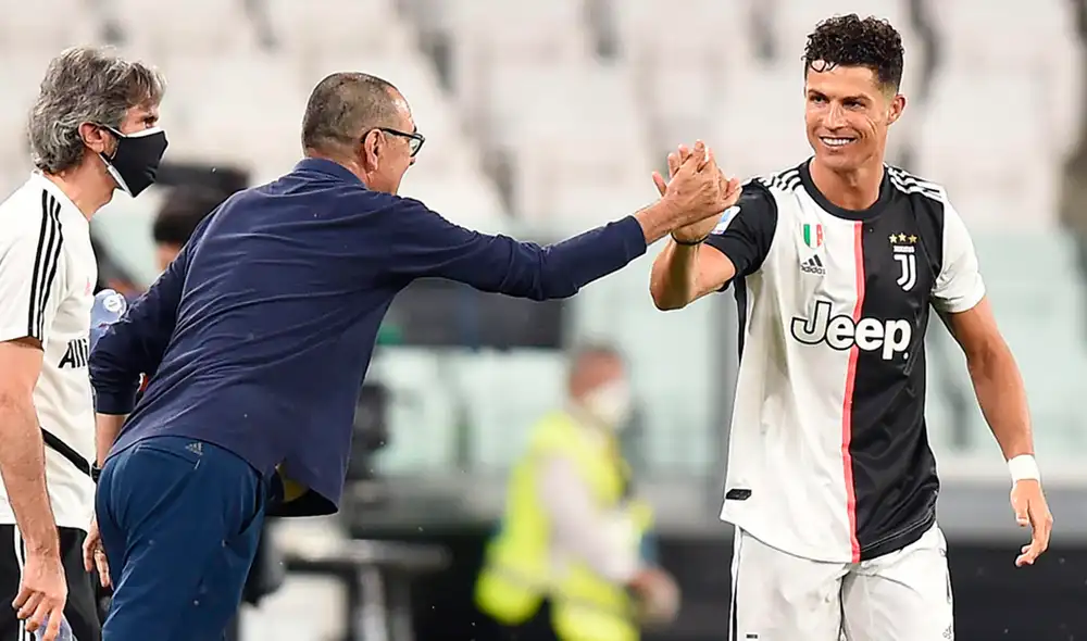 Técnico de la Juventus, Maurizio Sarri, llenó de elogios al portugués a vísperas de una nueva jornada por Serie A. (FOTO: AFP). Técnico de la Juventus, Maurizio Sarri, llenó de elogios al portugués a vísperas de una nueva jornada por Serie A. (FOTO: AFP).