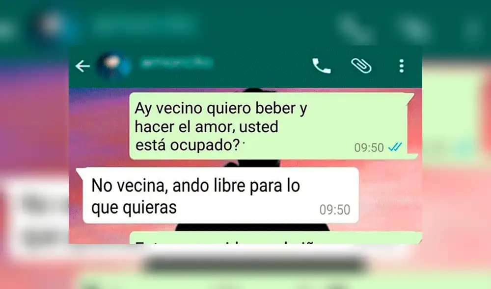WhatsApp: supuso que su sexy vecina le coqueteaba, pero se llevó tremenda decepción [FOTOS]