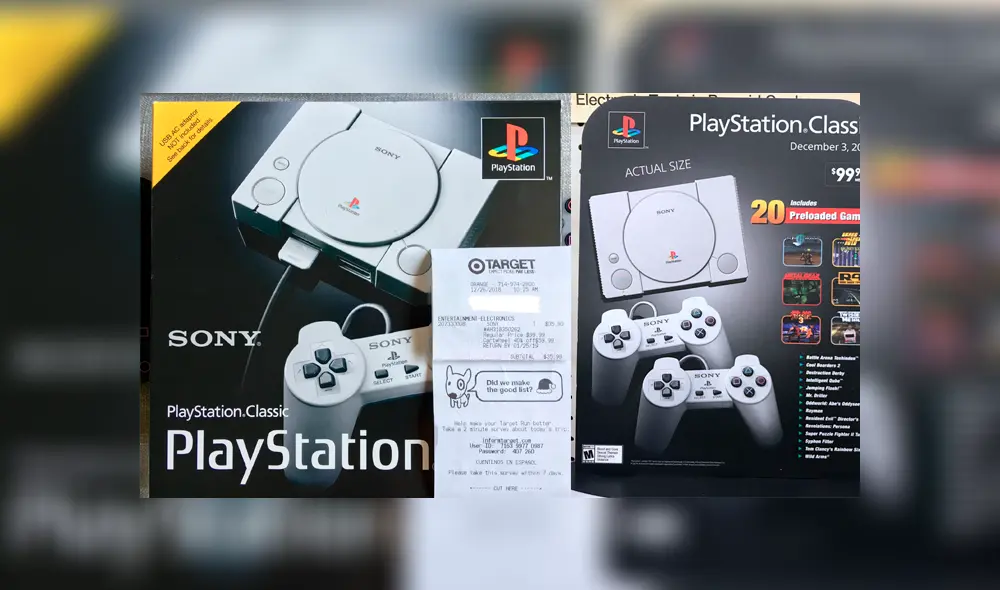 PlayStation Classic: en Estados Unidos, ya es posible conseguir la consola a 35.99 dólares [FOTO]