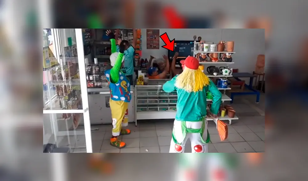 Facebook viral: dueño de tienda creyó que payasos le robarían, pero pasó esto [VIDEO]