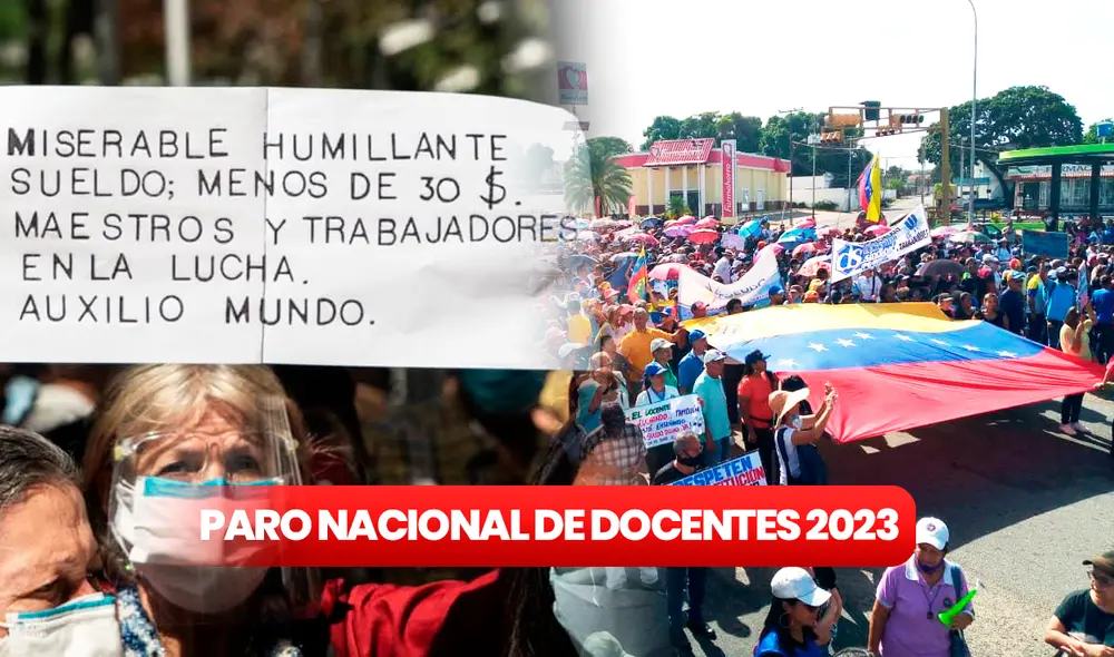 La protesta de maestros y transportista continuará hasta llegar a un acuerdo con el Gobierno de Nicolás Maduro. Foto: @GremioDocente/ Twitter/ composición LR