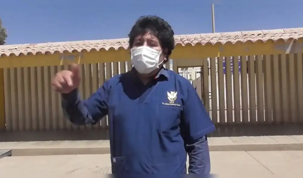 Director de red de Salud de Juliaca, Enrique Sotomayor, increpó actitud de sus colegas. Foto: Captura de video. Director de red de Salud de Juliaca, Enrique Sotomayor, increpó actitud de sus colegas. Foto: Captura de video.