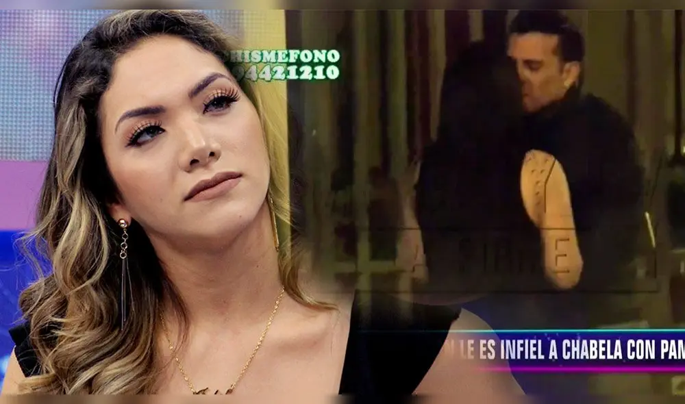 Isabel Acevedo declaró que se enteró de la infidelidad de Christian cuando salió el ampay. Foto: Composición