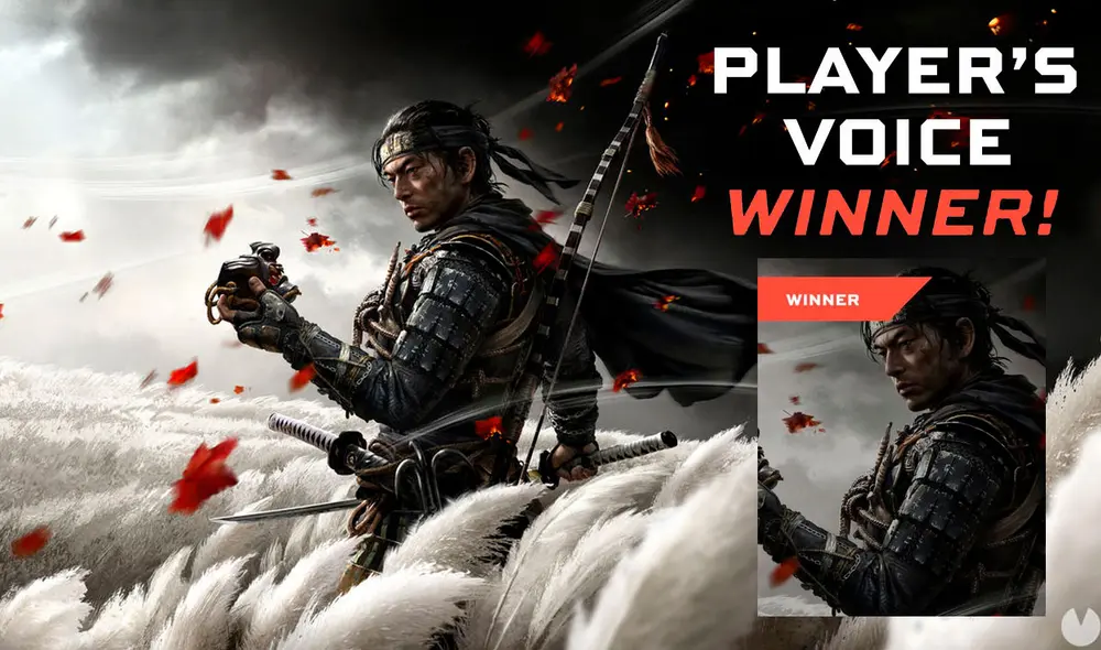 Ghost of Tsushima, videojuego exclusivo de PS4, fue elegido como el favorito de los fans en la previa a The Game Awards 2020. Foto: TGA/Sucker Punch