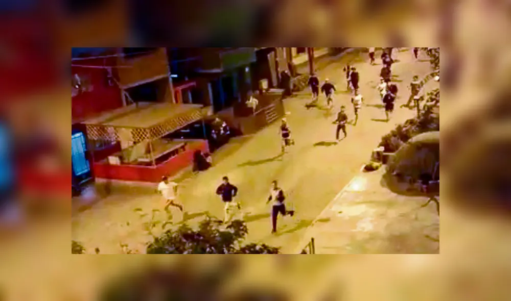 Prueba. Enfrentamiento fue grabado por vecinos del lugar.