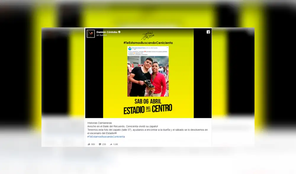 Facebook viral: chica pierde su zapato en concierto y la comparan con 'Cenicienta' [VIDEO]