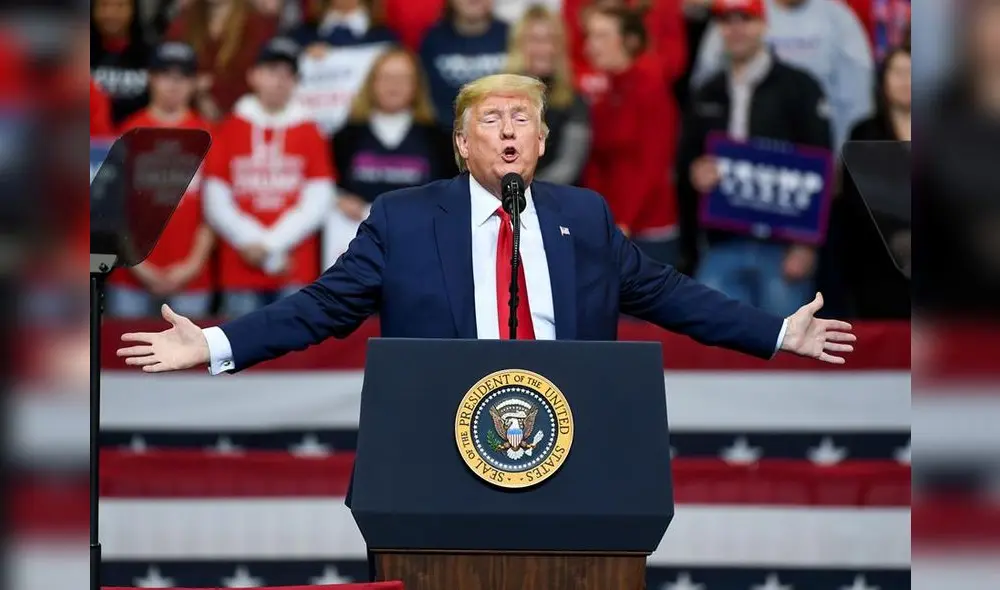 Trump aborda discurso anual ante Congreso exultante tras caos de primarias demócratas.Foto: EFE. Trump aborda discurso anual ante Congreso exultante tras caos de primarias demócratas.Foto: EFE.
