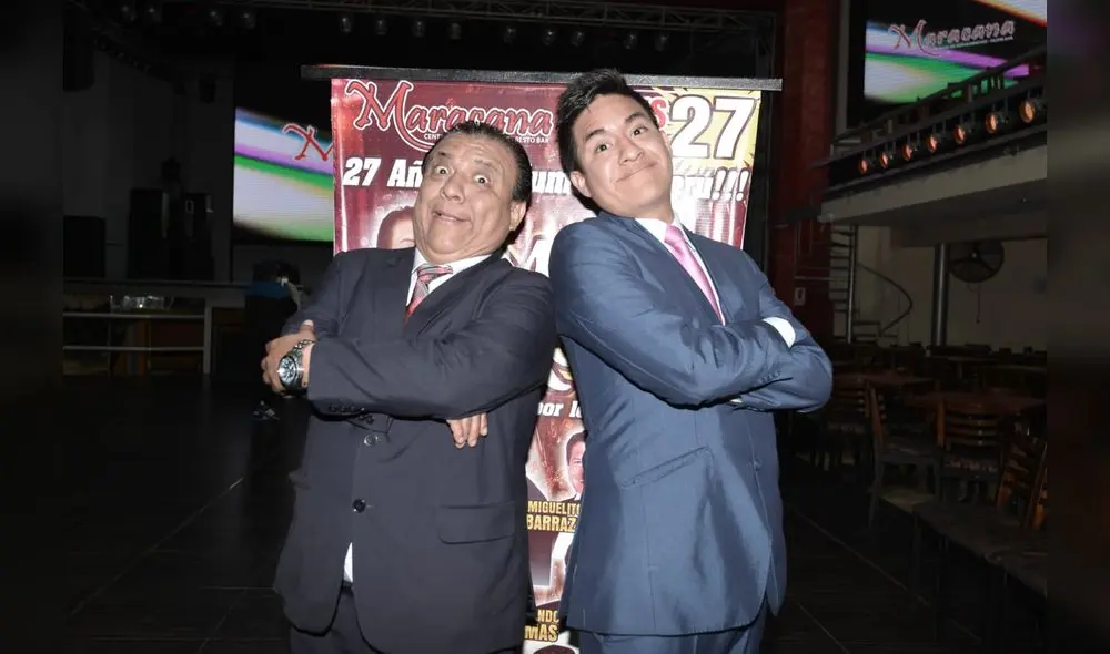 Manolo Rojas junto a su hijo en la comicidad Manolo Rojas junto a su hijo en la comicidad