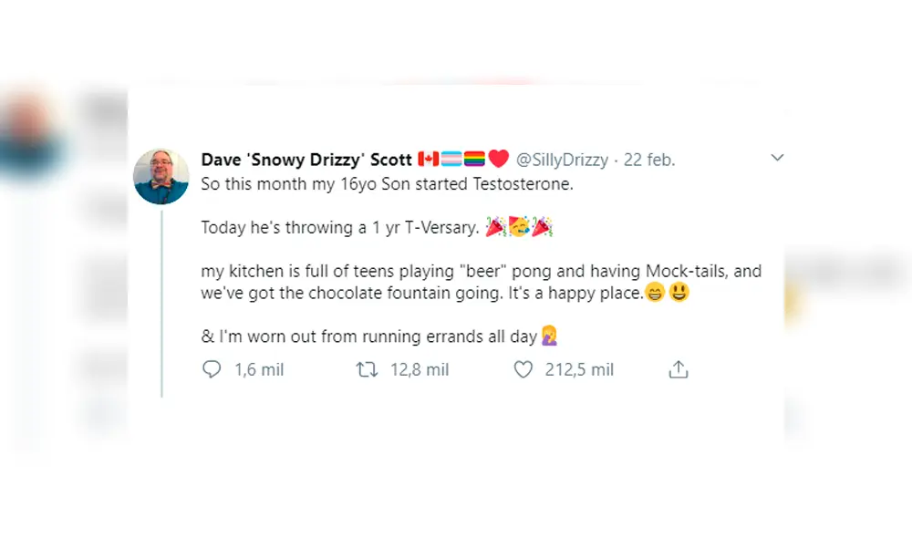 A través de Facebook se hizo viral la enternecedora historia de un padre, quien realizó una fiesta para su hijo transgénero. A través de Facebook se hizo viral la enternecedora historia de un padre, quien realizó una fiesta para su hijo transgénero.