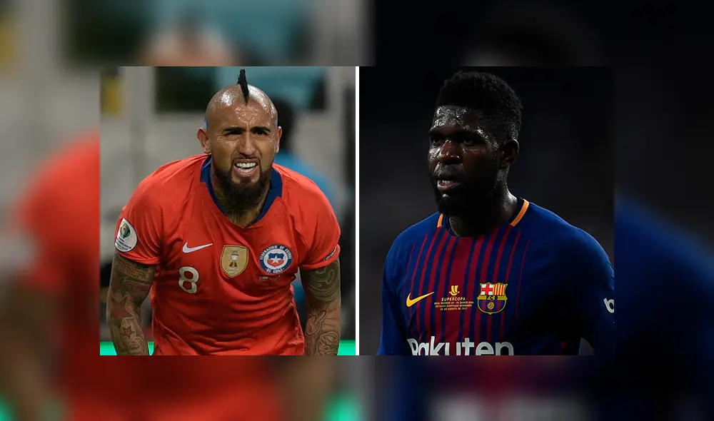 Arturo Vidal publicó en Instagram unas fotos de sus vacaciones sin imaginar que sería troleado por su compañero Samuel Umtiti.