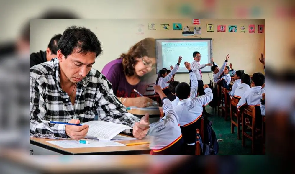 Miles de maestros asistieron a la primera fecha del examen de Nombramiento Docente. Foto: composición Jazmin Ceras/La República