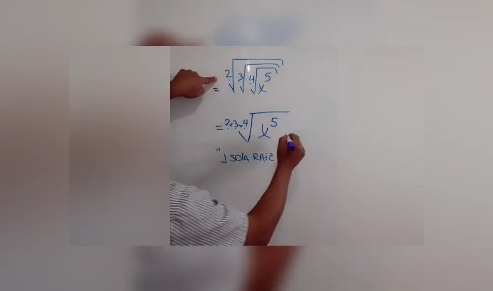 Desliza las imágenes para ver el sencillo método para solucionar este complejo problema matemático. Fotocapturas: Fiel Medina Castillo/TikTok Desliza las imágenes para ver el sencillo método para solucionar este complejo problema matemático. Fotocapturas: Fiel Medina Castillo/TikTok