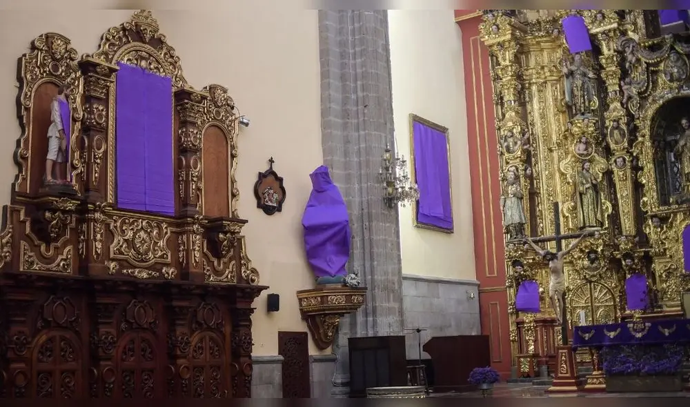 La medida de la iglesia San Cosme y San Damián es una práctica común realizada durante la Cuaresma. (Foto: AFP) La medida de la iglesia San Cosme y San Damián es una práctica común realizada durante la Cuaresma. (Foto: AFP)