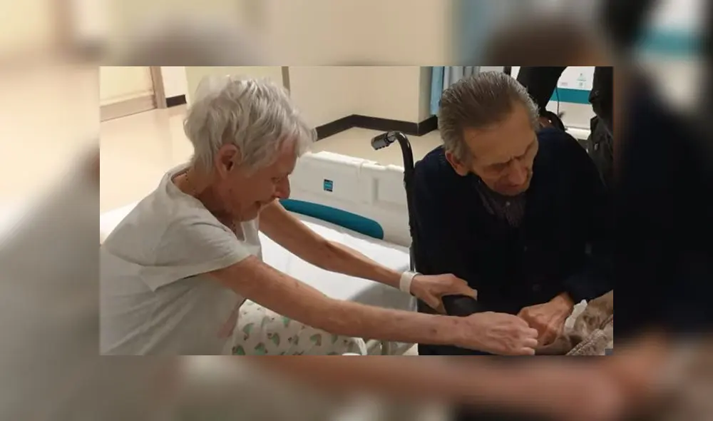 La emotiva reacción de una anciana al ver a su esposo después de meses [VIDEO]