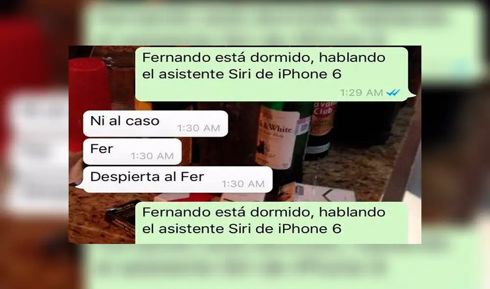 WhatsApp: Creía que era Siri, y le confiesa secreto a su hijo [FOTOS]