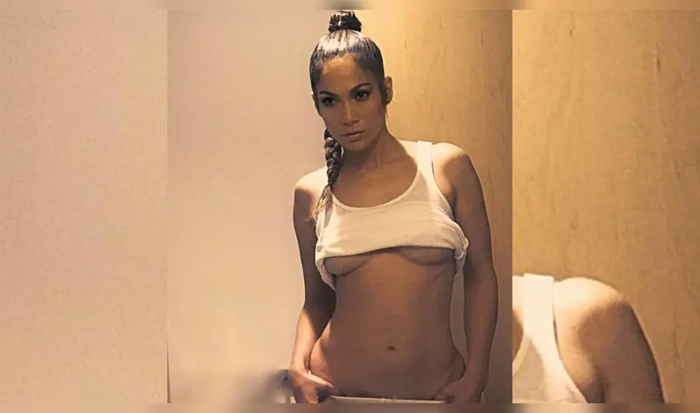 Jennifer Lopez deja ver su trasero en sensual foto íntima con Alex Rodriguez