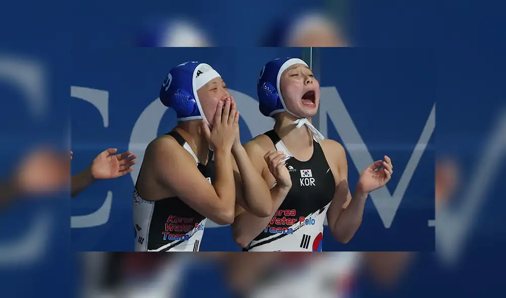 Las integrantes del equipo de waterpolo de Corea del Sur lloraron al anotar su primer gol. Las integrantes del equipo de waterpolo de Corea del Sur lloraron al anotar su primer gol.