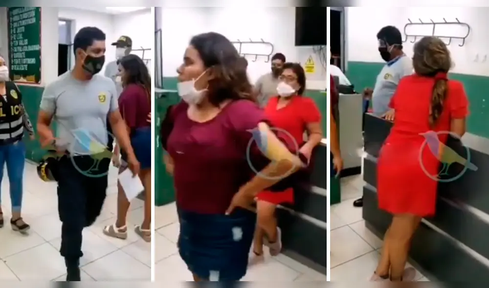 Mujeres arman escándalo en comisaría Mujeres arman escándalo en comisaría