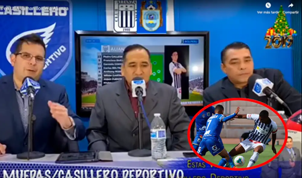 Programa deportivo califica de "equipo llorón y tramposo" a Alianza Lima.