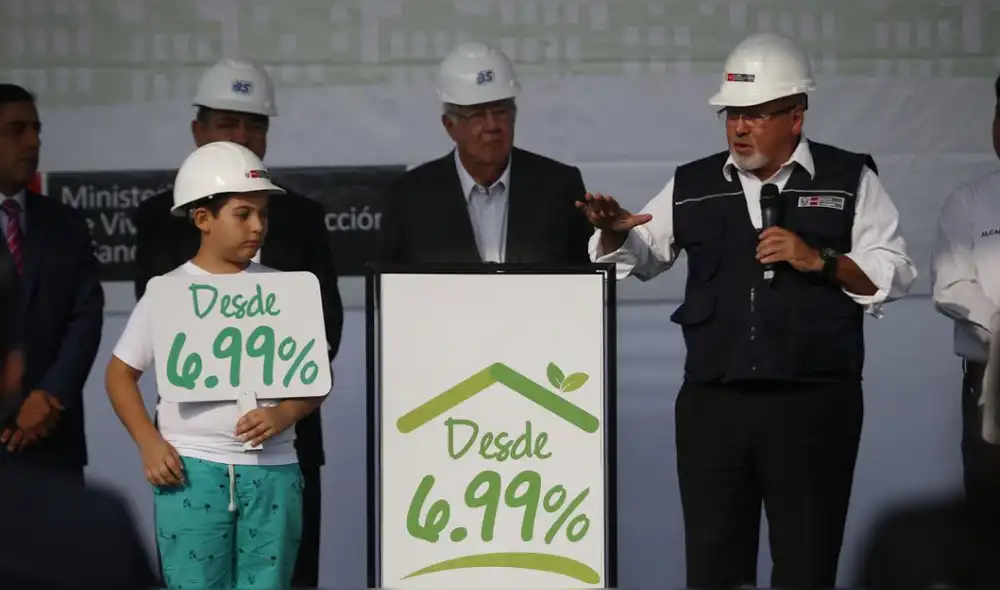 Ministro Bruce lanza crédito "MiVivienda Verde" con tasa de interés de 6,99%