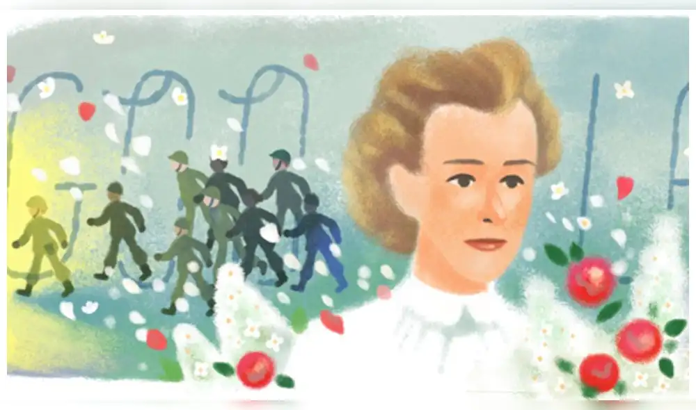 Edith Cavell: Google lanza peculiar doodle en memoria de la heroica enfermera británica
