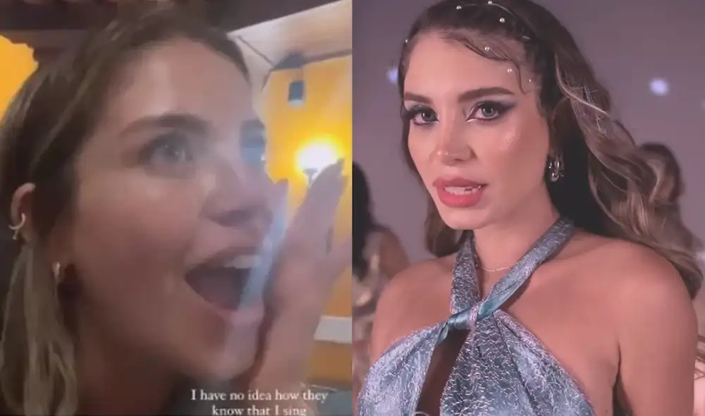 Flavia Laos quedó impactada tras escuchar su canción en un restaurante brasileño. Foto: composición LR/Flavia Laos/Instagram/YouTube. Video: Flavia Laos/Instagram Flavia Laos quedó impactada tras escuchar su canción en un restaurante brasileño. Foto: composición LR/Flavia Laos/Instagram/YouTube. Video: Flavia Laos/Instagram