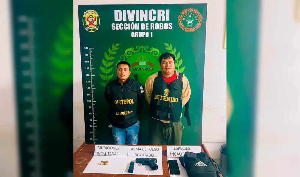 Según la Policía, sujetos serían integrantes de una banda de marcas. Foto: PNP Según la Policía, sujetos serían integrantes de una banda de marcas. Foto: PNP