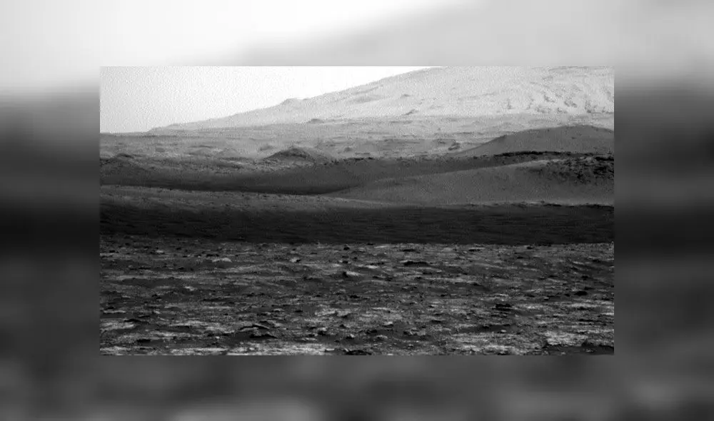 El rover Curiosity captó un demonio de polvo en Marte. Fuente: NASA.