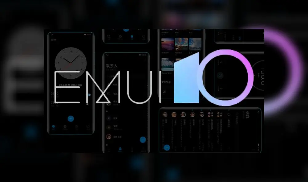 EMUI 10 de Huawei, basado en Android.