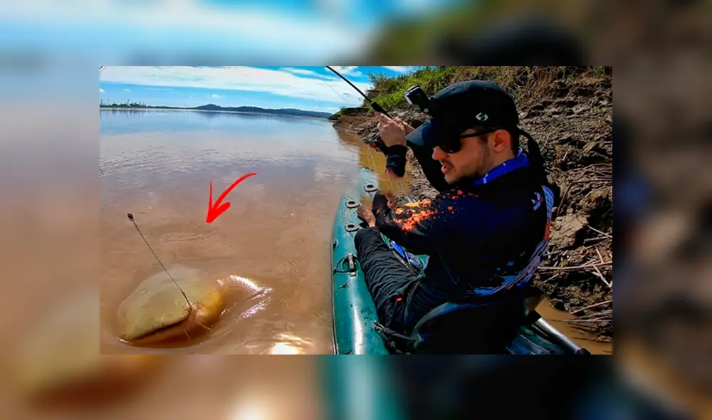 Un hombre de Brasil atrapó a extraño pez que ha sorprendido a miles en YouTube.