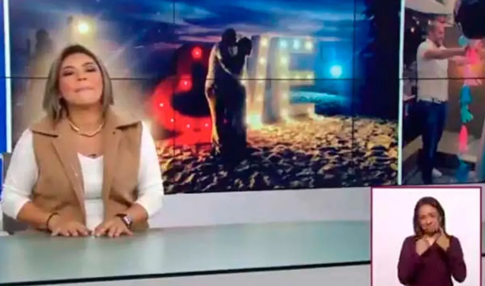 Desliza las imágenes para apreciar la emotiva reacción de la conductora al recibir la sorpresa de su novio. Foto: Captura de YouTube Desliza las imágenes para apreciar la emotiva reacción de la conductora al recibir la sorpresa de su novio. Foto: Captura de YouTube
