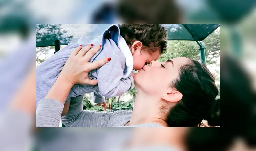 En 2017, Danna García se convirtió en mamá de Mateo. Foto: Univisión En 2017, Danna García se convirtió en mamá de Mateo. Foto: Univisión