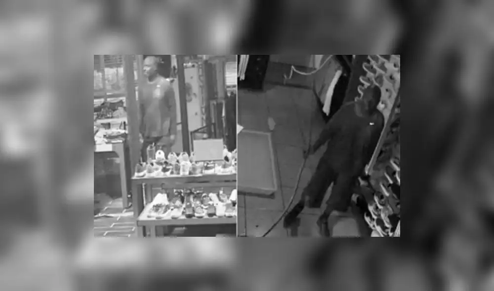 YouTube: Ladrón quedó atrapado en una tienda tras caer aparatosamente del techo  