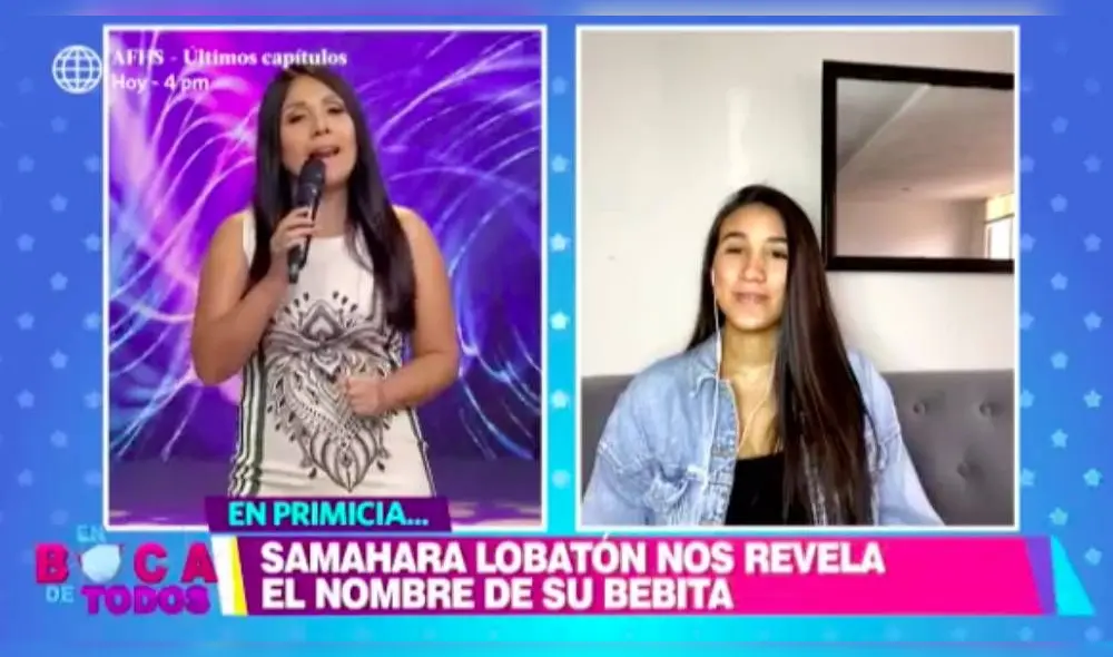 “Significa que va ser una bebé fuerte y va a tener unas raíces fuertes y perennes”, indicó la joven influencer. (Foto: Captura América TV)