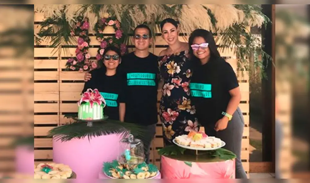 Melissa Loza celebra cumpleaños de su hija Flavia con Fiesta Luau