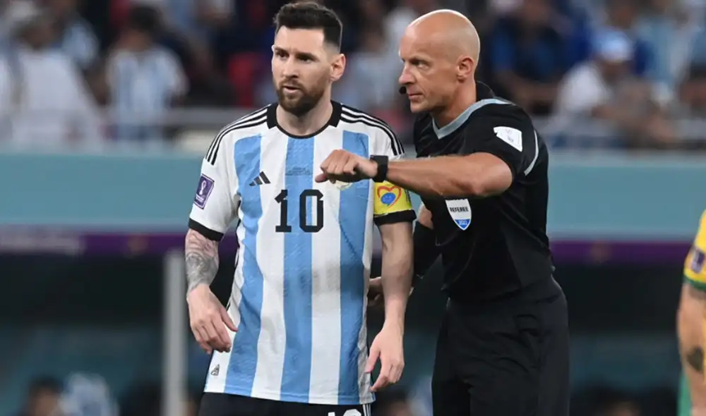 Argentina fue la primera selección dirigida por Szymon Marciniak en este Mundial Qatar 2022. Foto: EFE
