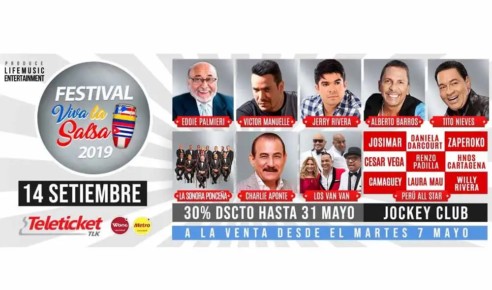 Viva la Salsa 2019: Los Van Van, Daniela Darcourt y Jerry Rivera en mega concierto