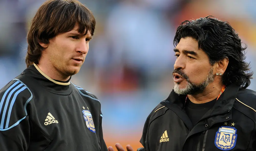 Diego Maradona se refirió a la actuación de Lionel Messi tras el partido entre el FC Barcelona y Nápoli por Champions League. | Foto: AFP Diego Maradona se refirió a la actuación de Lionel Messi tras el partido entre el FC Barcelona y Nápoli por Champions League. | Foto: AFP