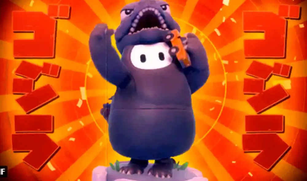 La skin de Godzilla fue anunciada desde la cuenta oficial de Fall Guys en Twitter. Foto: Twitter
