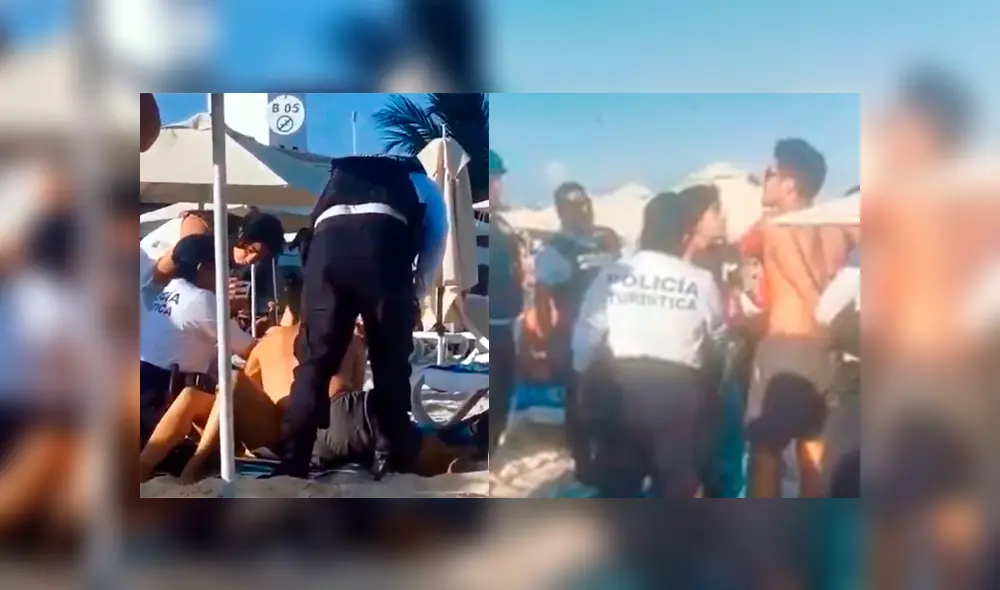 Arrestan a pareja de turistas por no consumir los servicios de una playa [VIDEO]