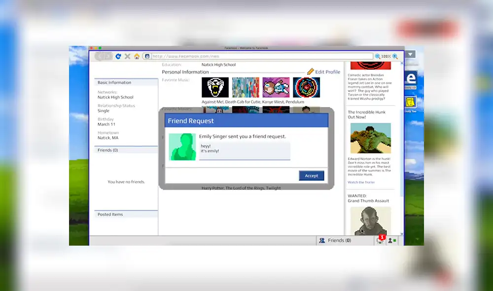 Crea una cuenta de Facebook 2008 gracias a este nuevo videojuego [FOTOS Y VIDEO]
