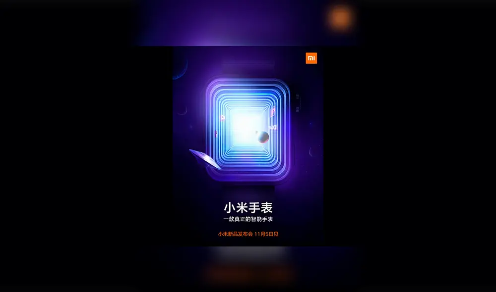 Xiaomi presenta imágenes oficiales de su próximo Xiaomi Watch.