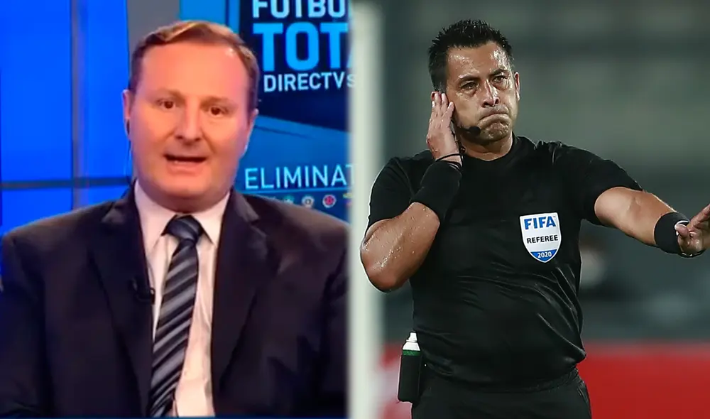 Bascuñán fue el árbitro del Perú vs. Brasil. Foto: Captura DirecTV/AFP Bascuñán fue el árbitro del Perú vs. Brasil. Foto: Captura DirecTV/AFP