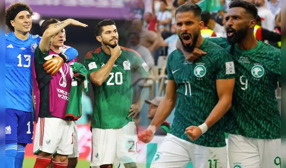 El partido México vs. Arabia Saudita se jugará en simultáneo con el Argentina vs. Polonia. Foto: composición LR/AFP/EFE El partido México vs. Arabia Saudita se jugará en simultáneo con el Argentina vs. Polonia. Foto: composición LR/AFP/EFE