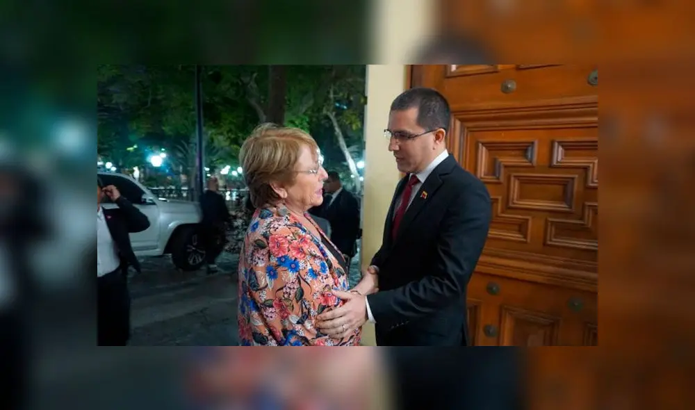 Canciller de Maduro recibió a Michelle Bachelet. Foto: Vicepresidencia de Venezuela Canciller de Maduro recibió a Michelle Bachelet. Foto: Vicepresidencia de Venezuela