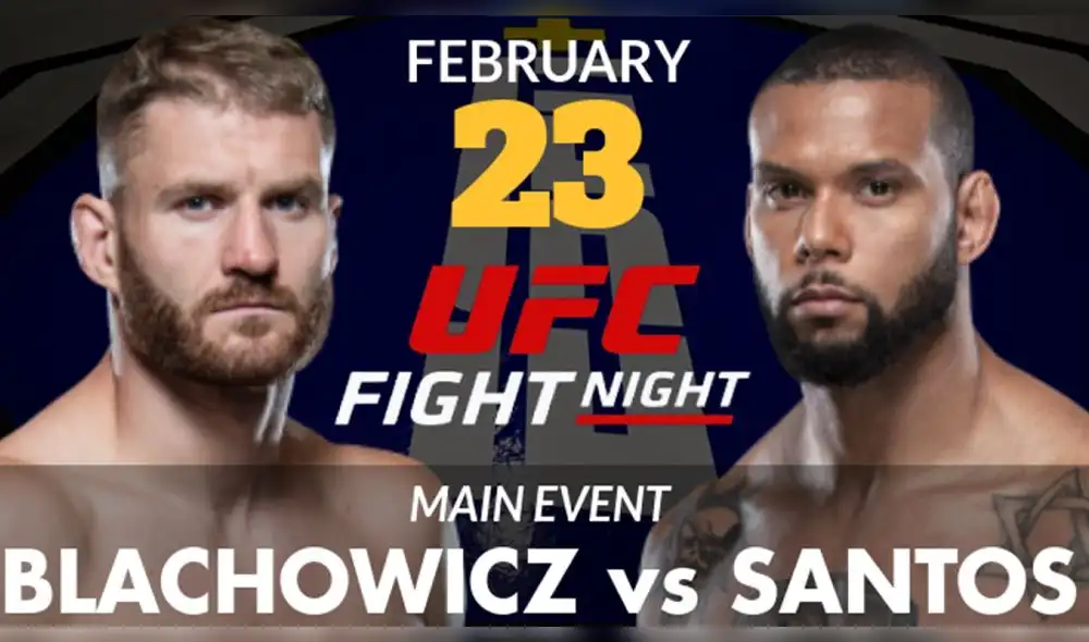 UFC FIGHT NIGHT 145 | Hora y fecha del Blachowicz vs. Santos
