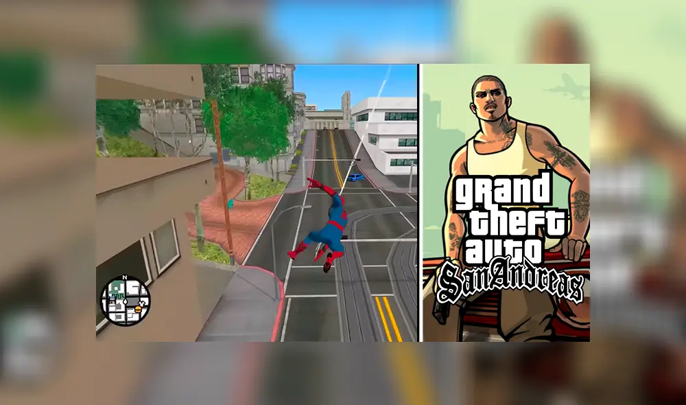 GTA San Andreas ya no tiene nada que envidiarle a Marvel’s Spiderman PS4. Mod lleva la misma fluidez al videojuego del 2004.