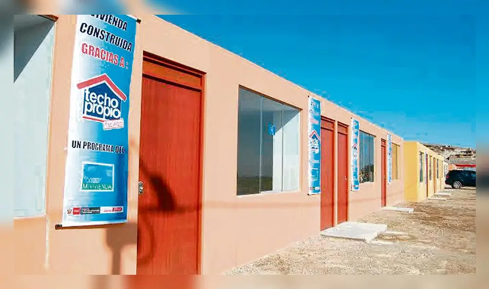 OFERTA. El program Techo Propio financia la construcción en terreno propia o la compra de una vivienda nueva en Arequipa