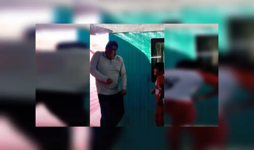 Desliza las imágenes para ver más de esta divertida coreografía entre padre e hijo. (Foto: captura)