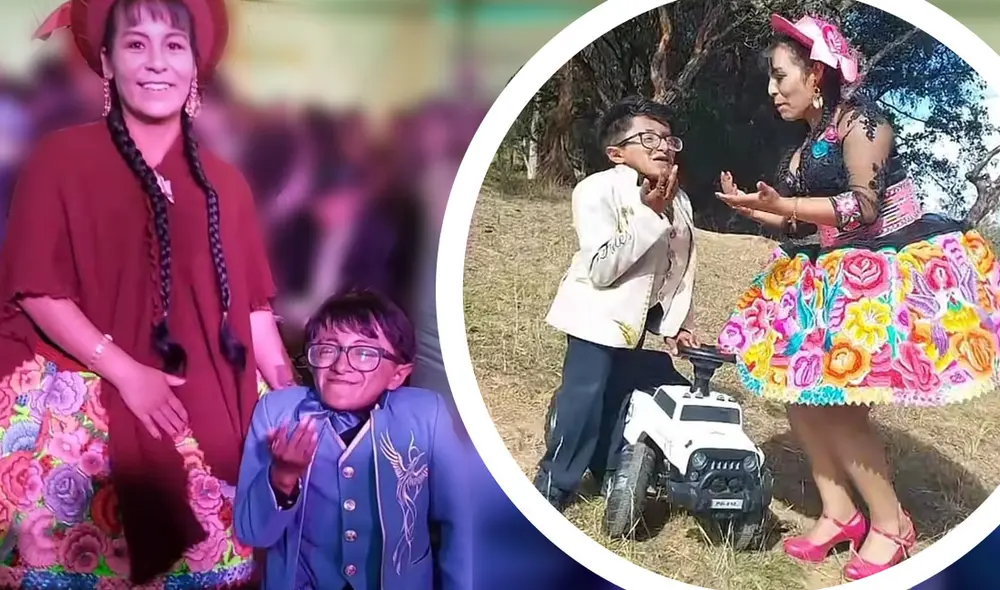 La cantante folclórica Clara Luz es de Huancayo y Milord de Cuzco. Foto: composición LR/captura TikTok